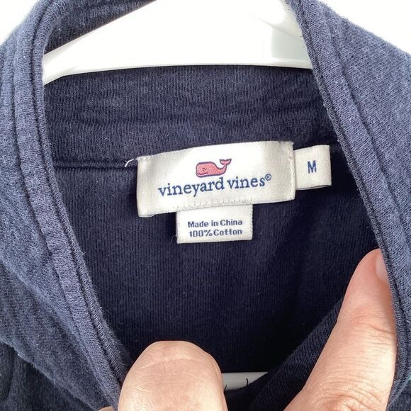 Ladies Vineyard Vines Shep Shirt 1/4 Zip Pullover - Navy Blue - Medium - Picture 4 of 6